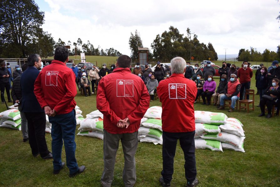 Ministerio de Agricultura entregó en Osorno más de 42 toneladas de alimento animal para enfrentar la escasez hídrica