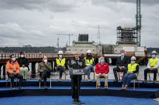 Presidente Piñera visita avance de obras de Puente Chacao, que será el más largo de América Latina y conectará Puerto Montt con Chiloé: “Este es un hito de la ingeniería porque va a ser parte de la identidad de esta región y de nuestro país” 