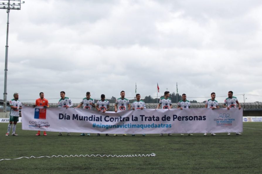 Deportes Puerto Montt protagoniza campaña para visibilizar la trata de personas