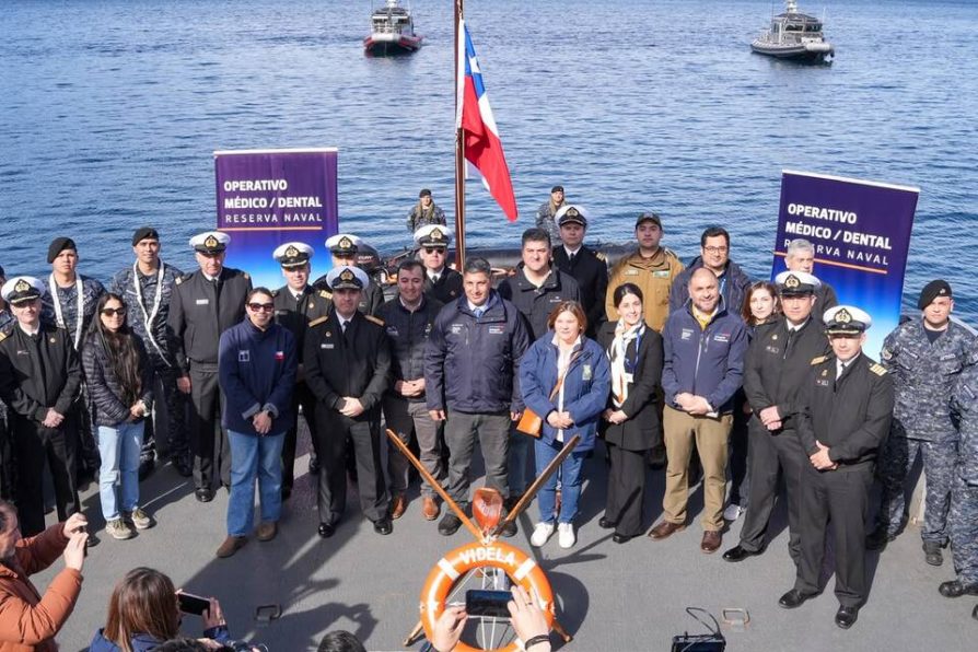 Delegación Presidencial Regional participó de operativo cívico médico dental realizado por la Armada de Chile en Chaitén